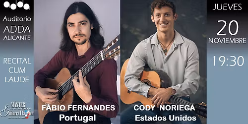 RECITAL CUM LAUDE: F\u00e1bio Fernandes - Cody Noriega