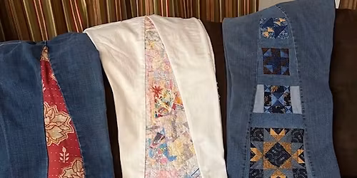 Make your own Fabric Panel Jeans