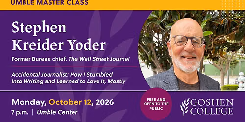 Stephen Kreider Yoder (Umble Master Class)