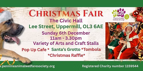 Christmas Fair Civic Hall, Uppermill. 