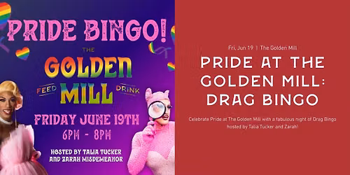Pride at The Golden Mill: Drag Bingo