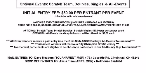 9th Annual GHUSBC Open Tournament