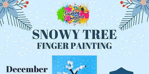 \u2744\ufe0f\ud83c\udf32 Snowy Tree Finger Painting Craft \ud83c\udf32\u2744\ufe0f