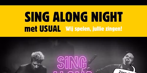 Sing Along Night met USUAL @La Cantina Schoten