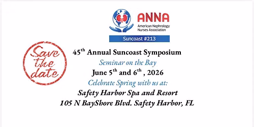 Suncoast 213 ANNA Chapter Symposium