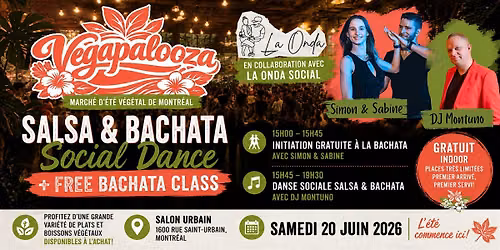 Salsa & Bachata Social Dance +Free Bachata Class |Vegapalooza Summer Market