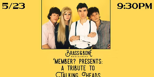 'member? Presents: A Tribute to Talking Heads