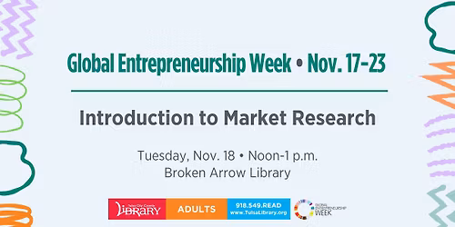 Global Entrepreneurship Week: Introduction to Market Research