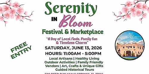 Serenity In Bloom Festival & Marketplace at The Curtiss Mansion