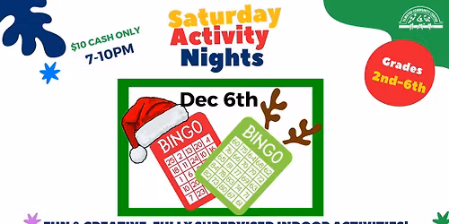\ud83c\udf84 SAN: Holiday Bingo \u2014 December 6