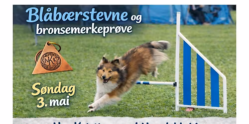 Bl\u00e5b\u00e6rstevne og bronsemerkepr\u00f8ve i Agility