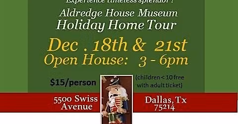 Historic Aldredge House Museum Holiday Home Tour
