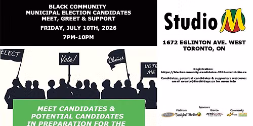 2026 Black Community - Municipal Pre-Election Candidates Meet & Greet