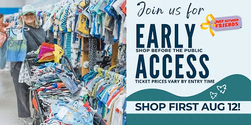 Just Between Friends Aurora Priority Shopping Tickets August 2026