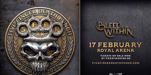 Five Finger Death Punch: 20th Anniversary World Tour - Royal Arena - 17. februar