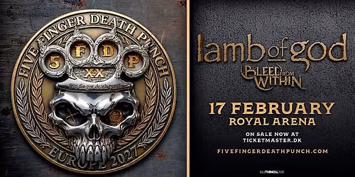 Five Finger Death Punch: 20th Anniversary World Tour - Royal Arena - 17. februar