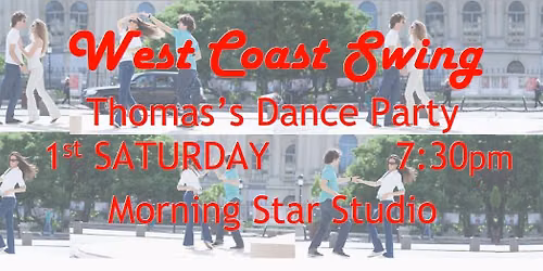 Dance Party Sat. Sept. 5 7:30 pm @Morning Star Studio -- All dancers welcome!