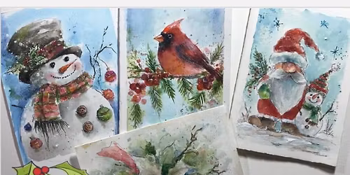 4 Holiday Cards with Ursula Wollenberg