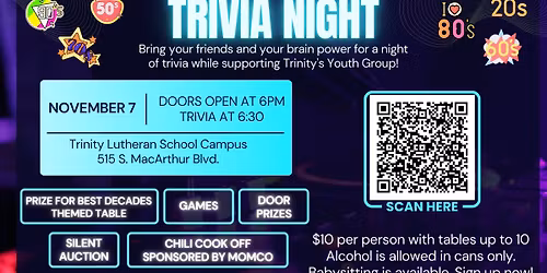 Trivia Night, Silent Auction, and Chili Cook-off