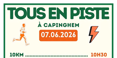 10km, 5km, Marche, Course enfants - Tous en Piste 2026