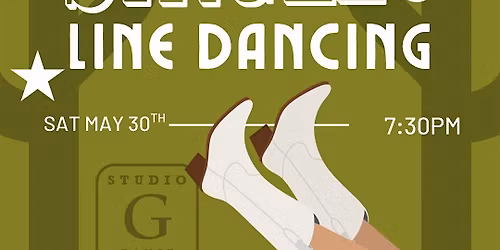 Singles Line Dancing Ages 25-40 (Lesson & Dance Party) @Studio G
