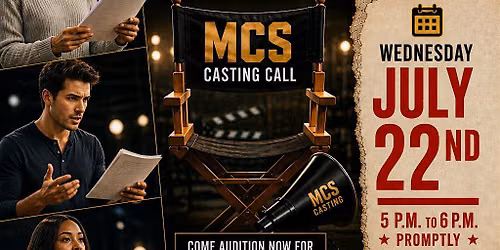 MCS + Casting Actors for Roles in Movies, TV Series & Romantic Comedies