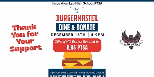 Dine & Donate at Burgermaster - Supporting ILHS PTSA