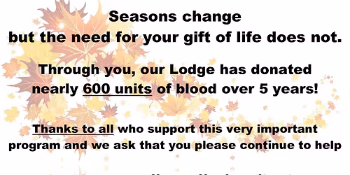 Fall Red Cross Blood Drive