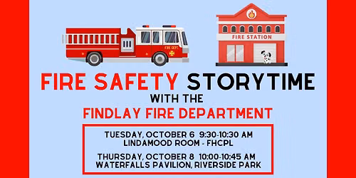 Fire Safety Storytime at the Park with the Findlay Fire Department