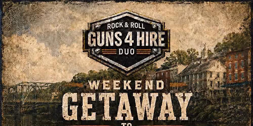 Weekend Getaway to The Distillery at Lambertville w\/ Guns 4 Hire Duo