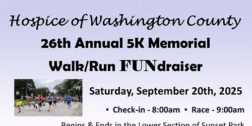 26th Annual 5K Memorial Walk\/Run FUNdraiser