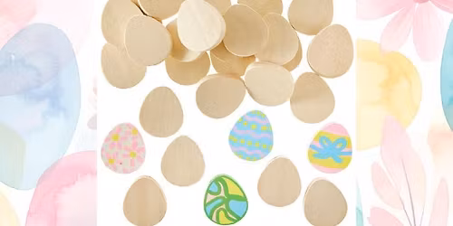 Easter Half Term - Wooden Egg Painting