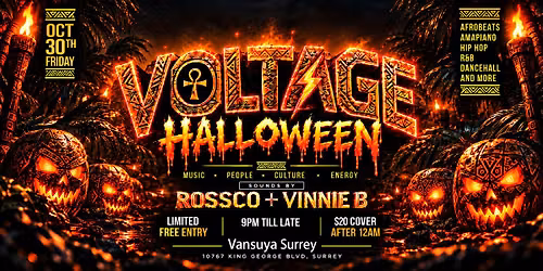 Voltage Halloween with Limited free Tickets.