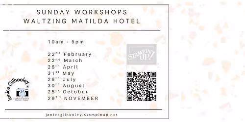 Sunday Workshop - Waltzing Matilda HOtel