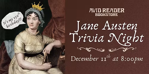 Jane Austen Trivia Night