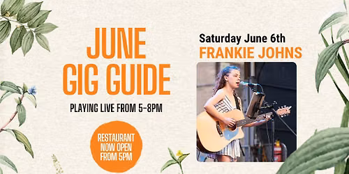 LIVE MUSIC: Frankie Johns 