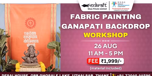 Fabric Painting Ganapati Backdrop Workshop