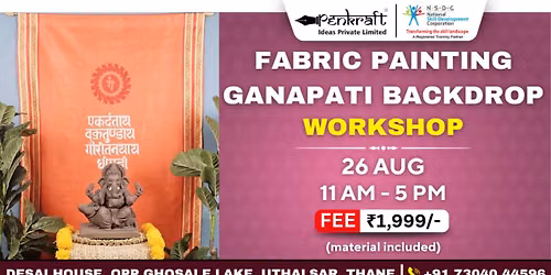 Fabric Painting Ganapati Backdrop Workshop