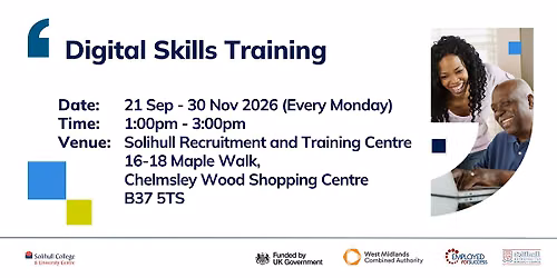Digital Skills Training with Solihull College