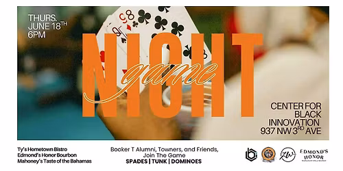 100 Years in the Cards: A Booker T Centennial Game Night & Fundraiser
