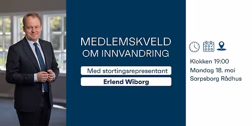 Medlemskveld med Erlend Wiborg