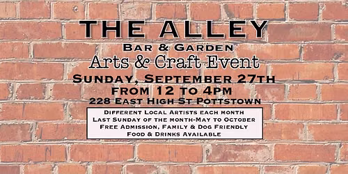 The Alley Arts & Craft September Event