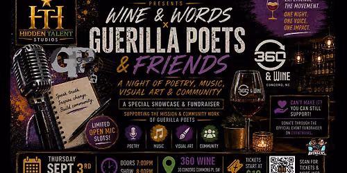 Wine & Words: Guerrilla Poets & Friends \u2014 Passion. Poetry, Purpose.