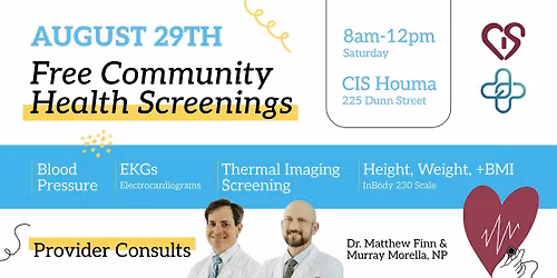CIS & Terrebonne General: Free Community Health Screening 2026