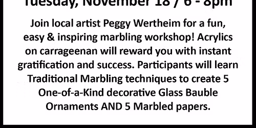 Traditional Marbling on Glass