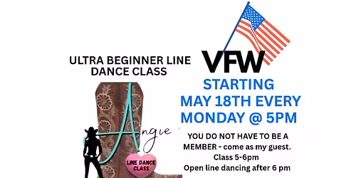 VFW Summer Line Dance Class