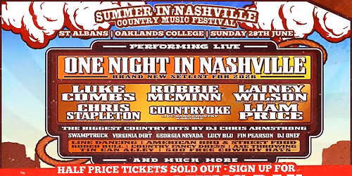 Summer In Nashville - St Albans 2026