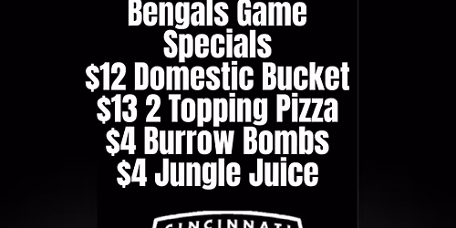 Bengals watch party at the Lib