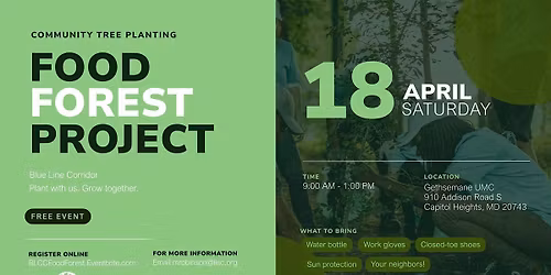 Blue Line Corridor Food Forest Volunteer Planting