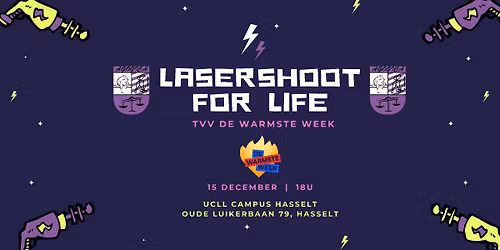 Agogica presents: LASERSHOOT FOR LIFE tvv De Warmste Week \ud83d\udd25